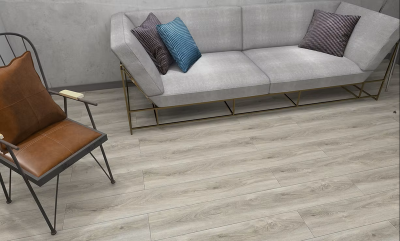 $5.49/sq. ft. ($82/Box)  Vinyl 11 Collection "Silver Mist" with Attached Underlayment