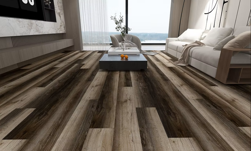 $5.49/sq. ft. ($82/Box)  Vinyl 11 Collection "Wild Truffle" with Attached Underlayment