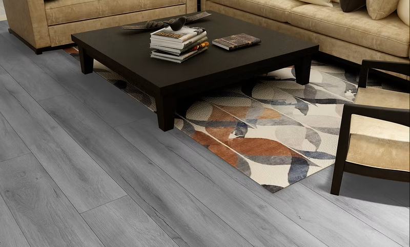 $3.39/sq. ft. ($60.07/Box)  Vinyl 7 Diamond "ASHY STONE" with Attached Underlayment