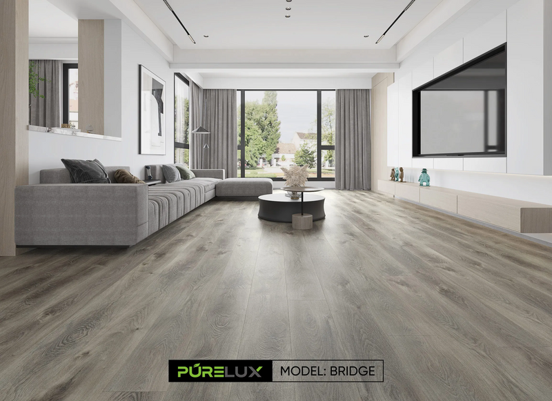 $3.39/sq. ft. ($82.07/Box) Thickness 7.0 mm Vinyl Plank - Dynamic  "Bridge" with Attached Underlayment