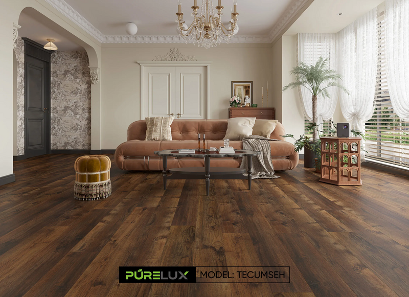 $3.39/sq. ft. ($82.07/Box) Thickness 7.0 mm Vinyl Plank - Dynamic  "Tecumseh" with Attached Underlayment