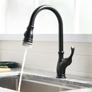 Black Single-Handle Kitchen Faucet 1176-33B