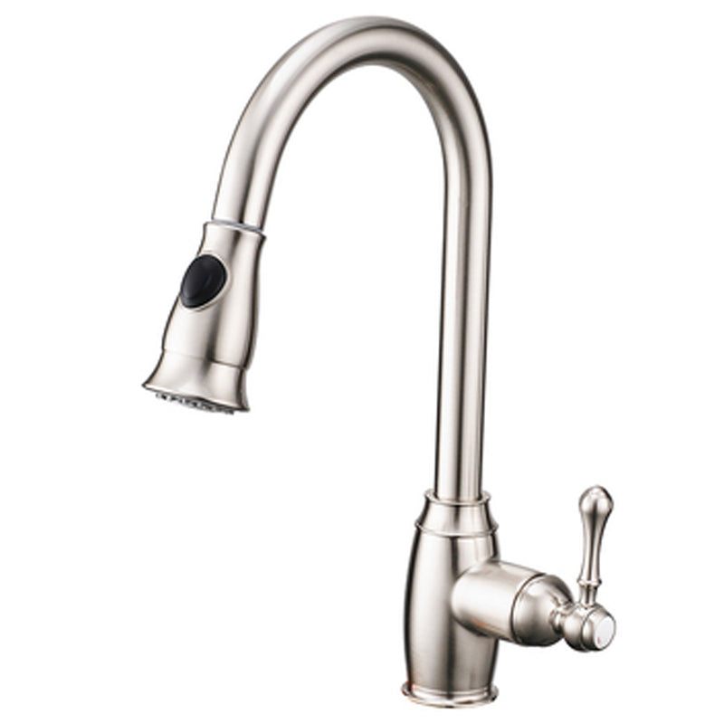 Brushed Nickel Single-Handle Kitchen Faucet 157-33N