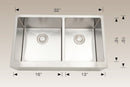 203623 Farmhouse/Apron Stainless Steel Kitchen Sink