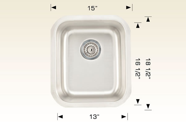 207016 Undermount Stainless Steel Kitchen Sink