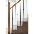 COLLAR PSMC112SB 1/2″SQ. ALUMINUM SHORT MODERN COLLAR WITH SET SCREW 1 1/8″W X 1 7/8″H – SATIN BLACK