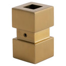 COLLAR PSMC112SSSG 1/2″SQ. STAINLESS STEEL SHORT MODERN COLLAR WITH SET SCREW 1 1/8″W X 1 7/8″H – GOLD