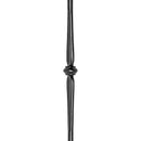 STAIR BALUSTER PT64I3T14B 9/16″ROUND SINGLE COLLAR TUBULAR PICKET 44″ – SATIN BLACK