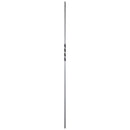 STAIR BALUSTER  PT65844B 1/2″SQ. SINGLE TWIST TUBULAR PICKET 44″ – SATIN BLACK