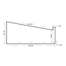 STAIR TREAD SOLID MAPLE ST201 Standard Pie Shape Square Edge With the Return Open Right