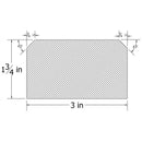 WH41343O MODERN OAK CHAMFERED CORNERS HANDRAIL 3″ X 1 3/4″ X 12 FT.