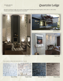 Snow White - Stone Tile Quartzite Ledge